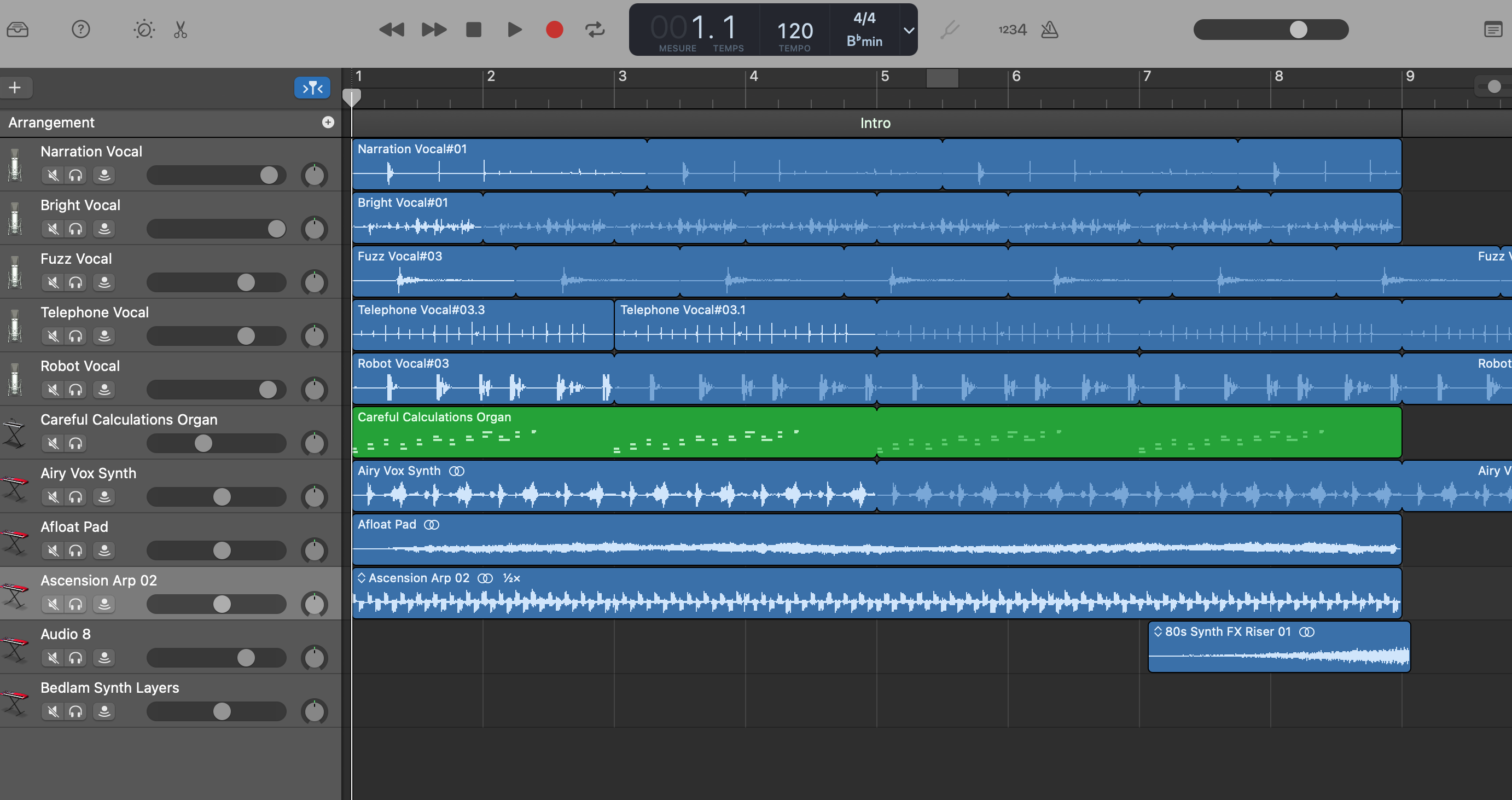 Ce qu&rsquo;on a fait avec garage band