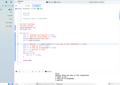 Bienvenue dans les cours de c++ 2